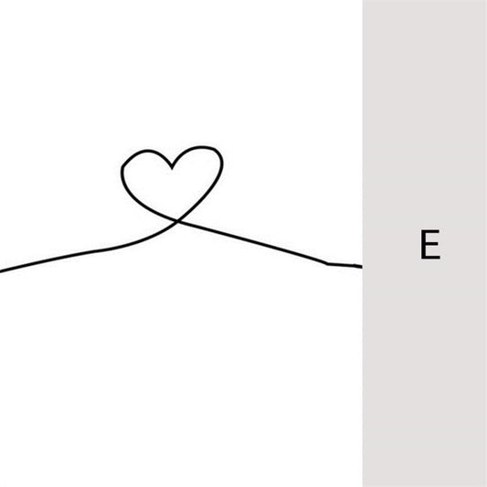 Quadro su tela Cuore di linee