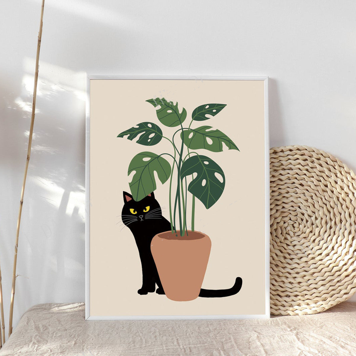 Quadro gatto cartoon