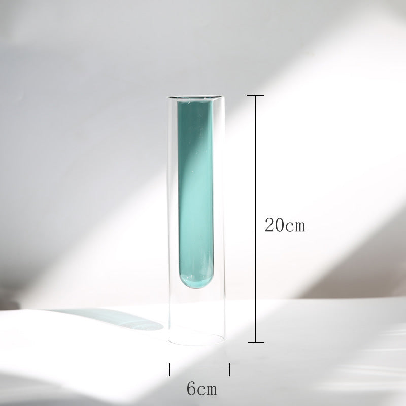 Vaso vetro nordico doppio strato