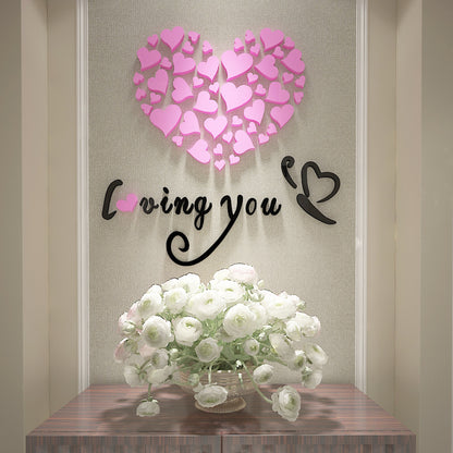 Adesivo 3D cuore