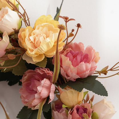 Ghirlanda peonie vintage