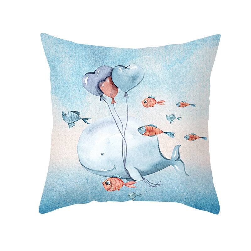 Federa cuscino creature marine