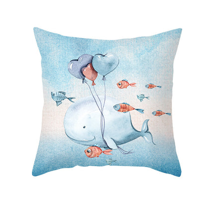 Federa cuscino creature marine