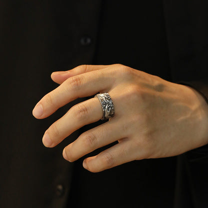 Anello Argento Thai Vintage