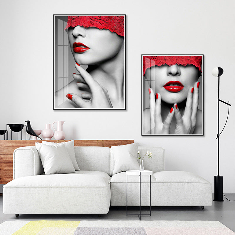 Quadro nordico figure bianco e nero