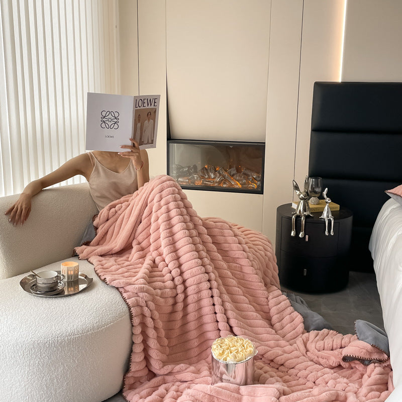 Coperta pile coniglio