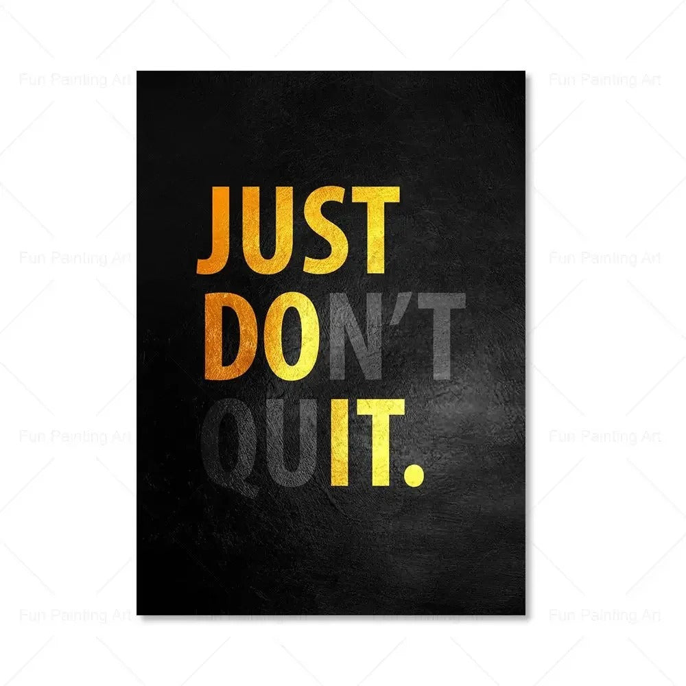 Poster Citazioni in lettere dorate