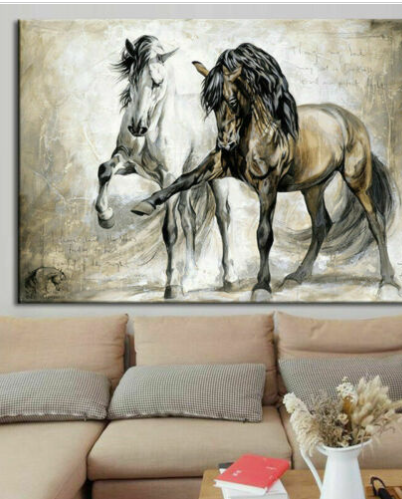 Quadro cavallo astratto