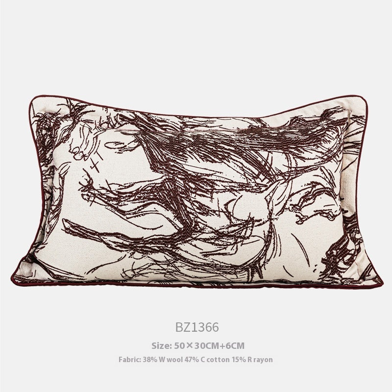 Cuscino jacquard cavallo