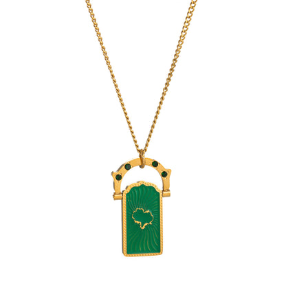 Collana tarocco titanio d'epoca