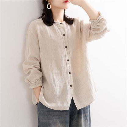 Camicia rinascimentale cotone-lino