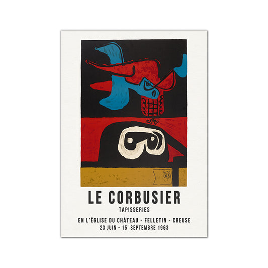 Quadro su tela Tre poster arte moderna Le Corbusier