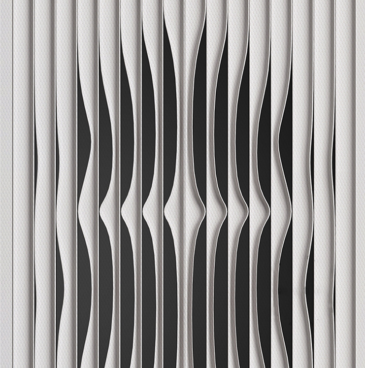 Quadro Astratto Bianco e Nero