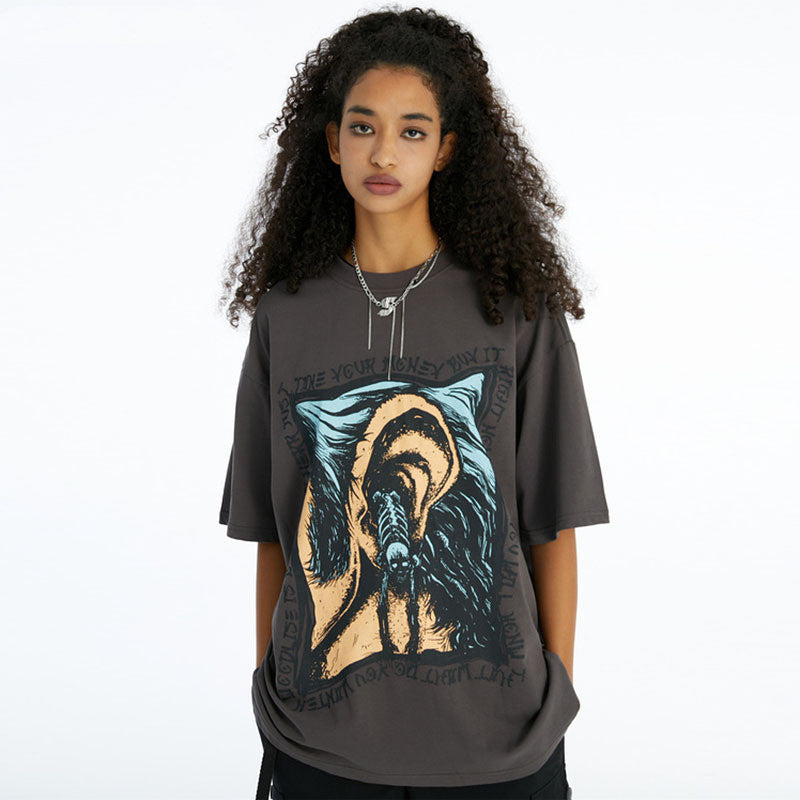 T-shirt stampa astratta