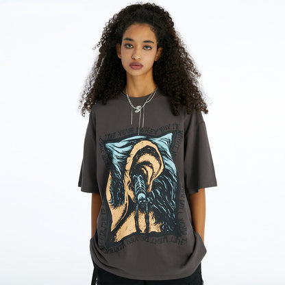 T-shirt stampa astratta