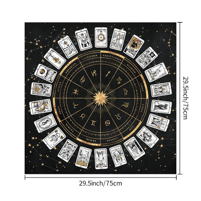 Tovaglia zodiaco cerchio dorato