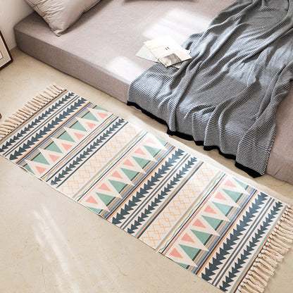 Tappeto geometrico lino