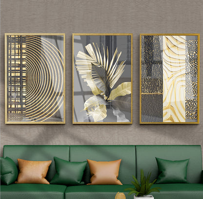 Quadro astratto dorato