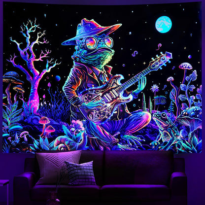 Tappeto teschio fluorescente