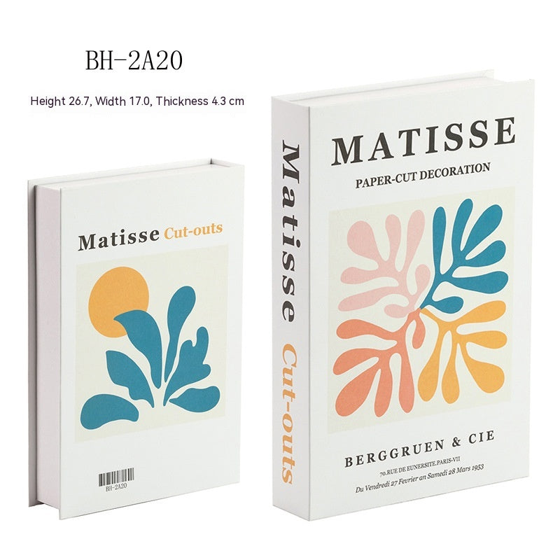 Decorazione libri minimalista