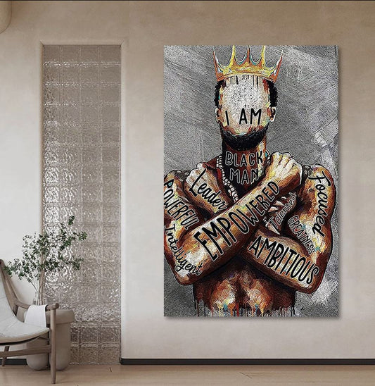 Quadro su tela Figura umana con corona