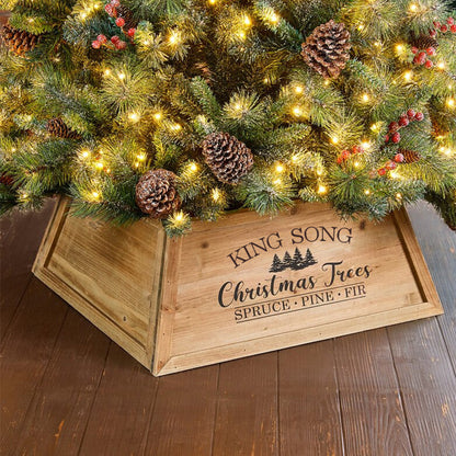 Base albero Natale stile retrò