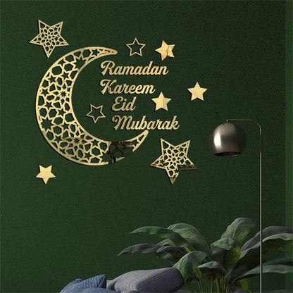 Specchio murale Luna e Stelle
