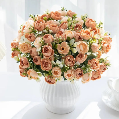 Bouquet rosa artificiale