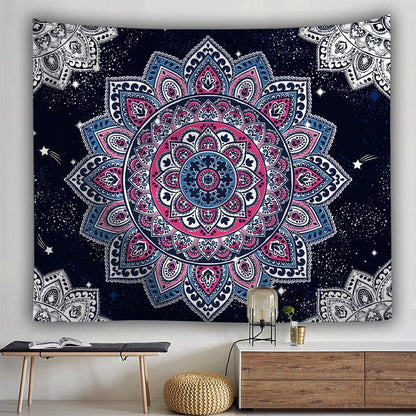 Arazzo Mandala blu