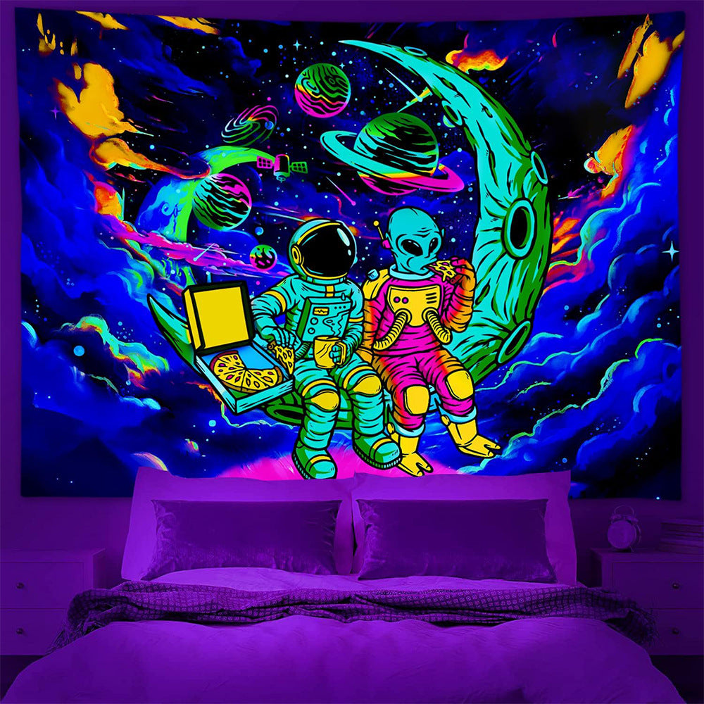Tappezzeria spazio fluorescente