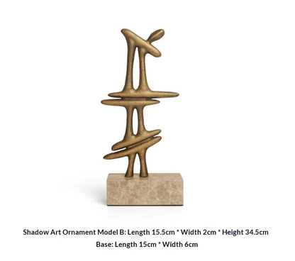 Scultura astratta in marmo