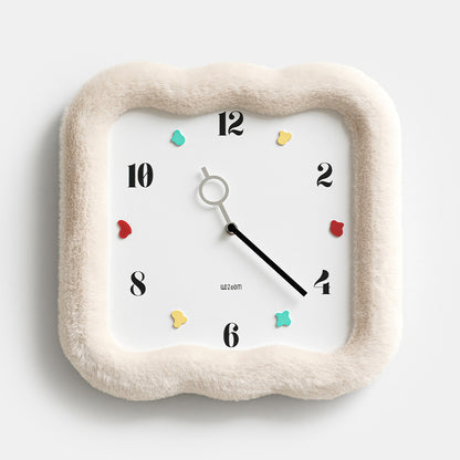 Orologio da parete Cornice tessuto naturale