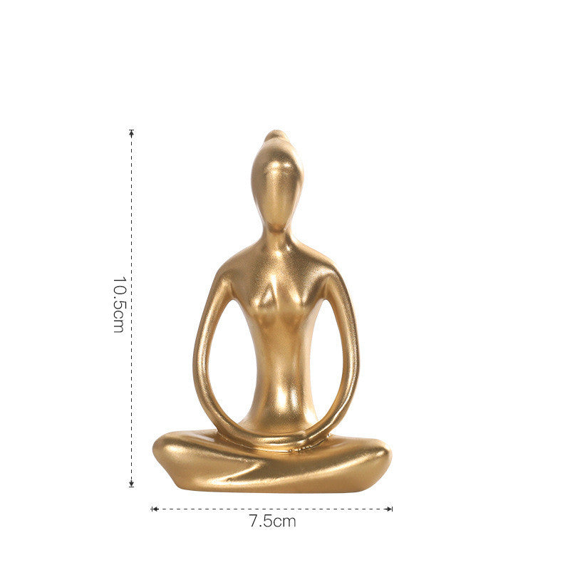 Figurina yoga astratta