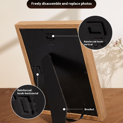 Cornice foto legno