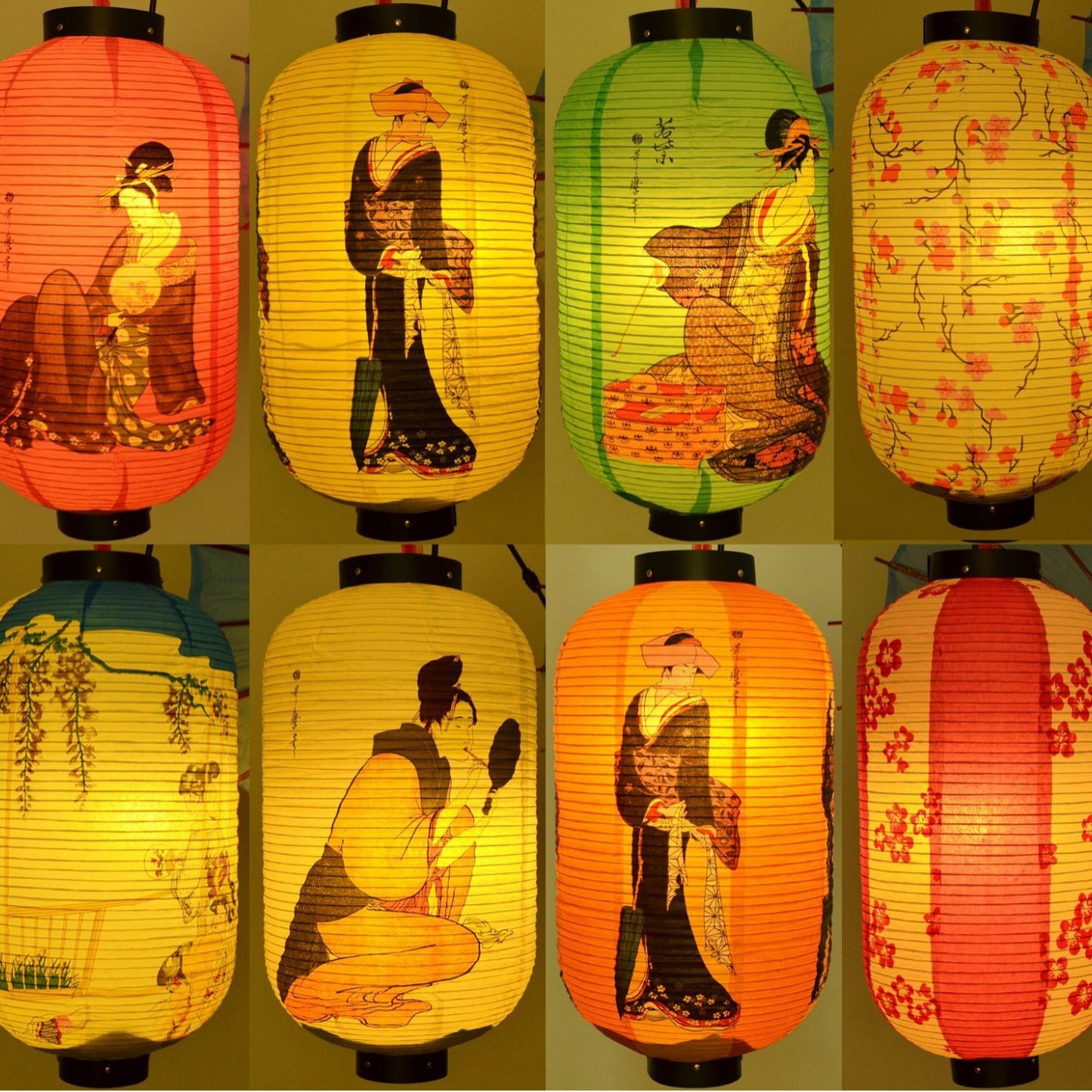 Lanterna decorativa ukiyo-e