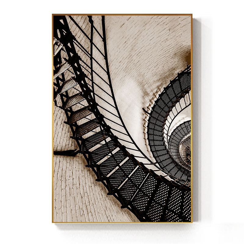 Quadro canvas spirale astratta