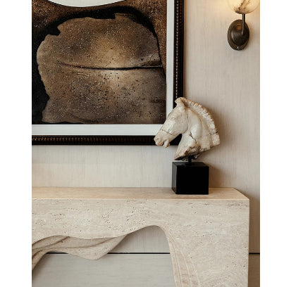 Scultura testa di cavallo