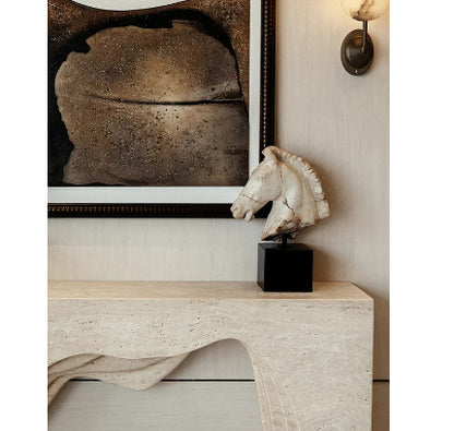 Scultura testa di cavallo