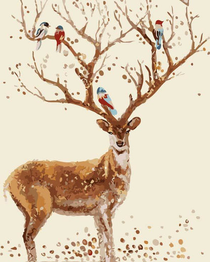 Quadro su tela Albero al tramonto