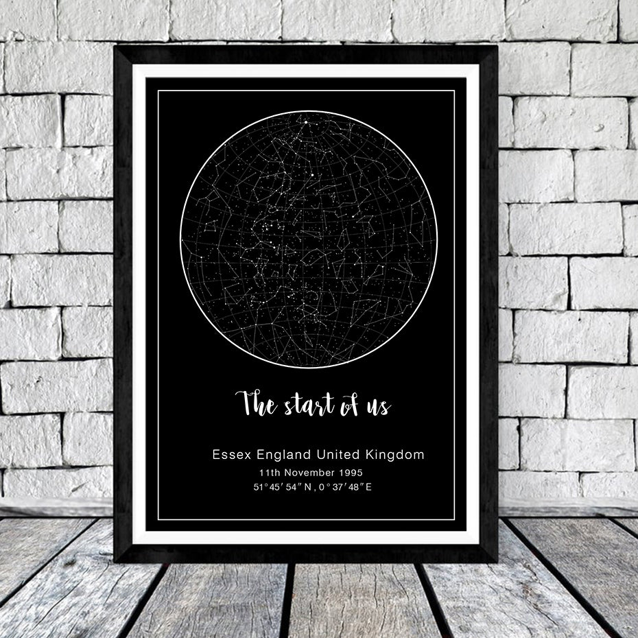 Poster mappa stellare