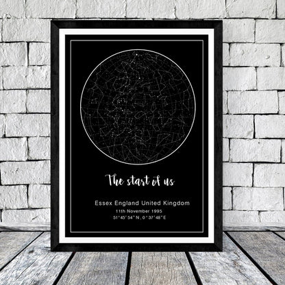 Poster mappa stellare