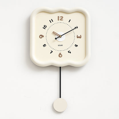 Orologio da parete Ondulati crema