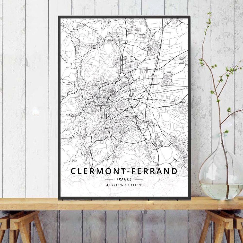 Poster mappa città