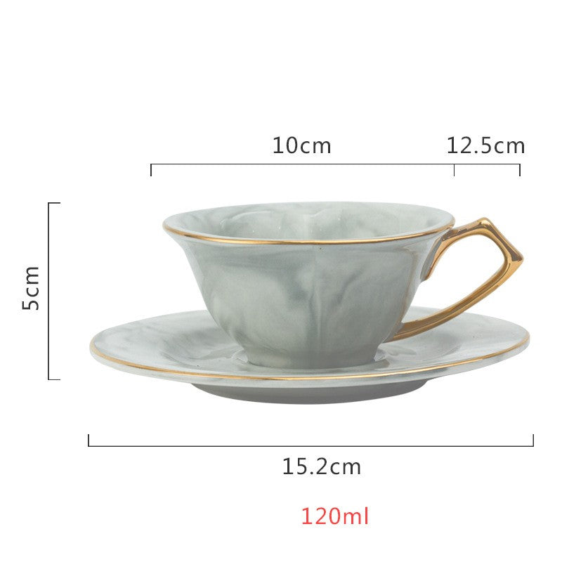 Tazza caffè ceramica marmorizzata