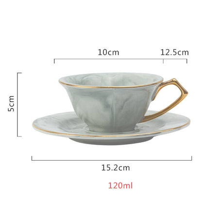 Tazza caffè ceramica marmorizzata