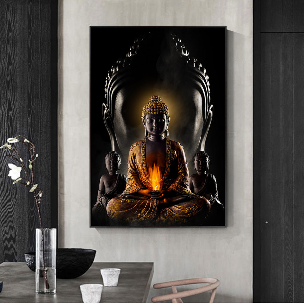 Quadro Buddha olio