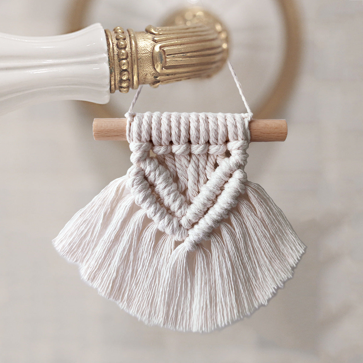 Arazzo Due foglie macramé