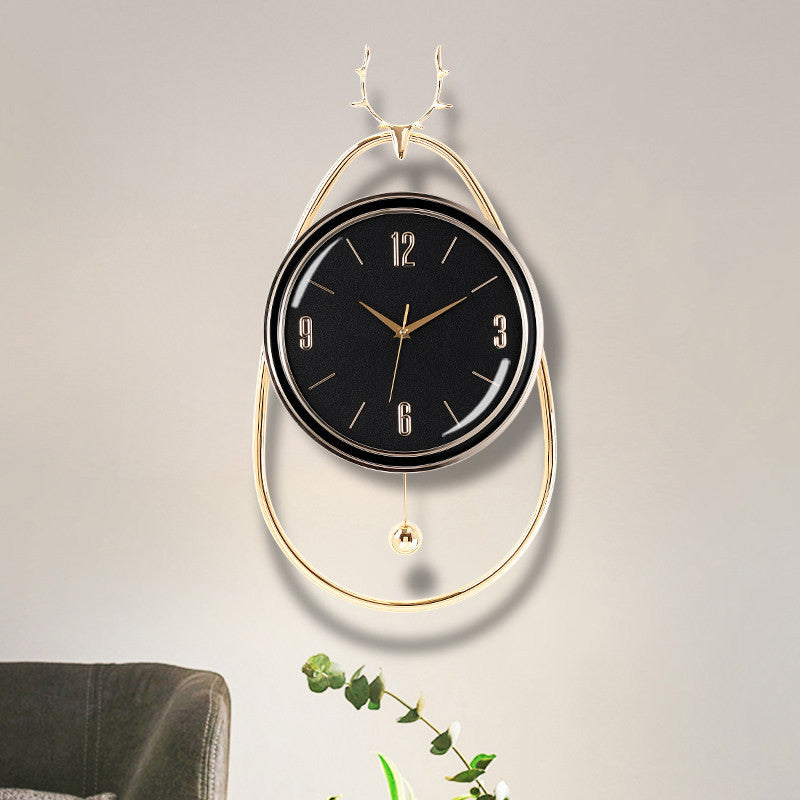 Orologio da parete Cervo dorato
