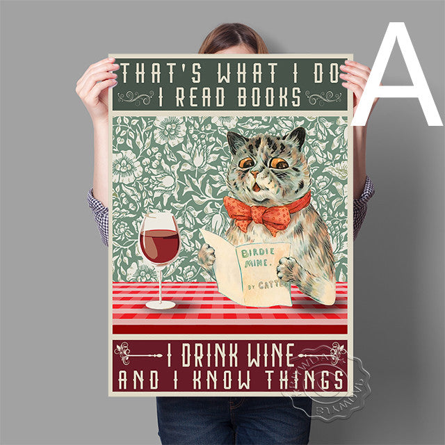 Quadro gatto vintage