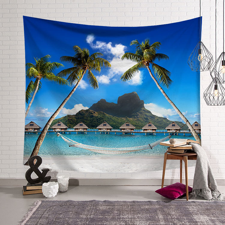 Tappezzeria tema spiaggia e palme